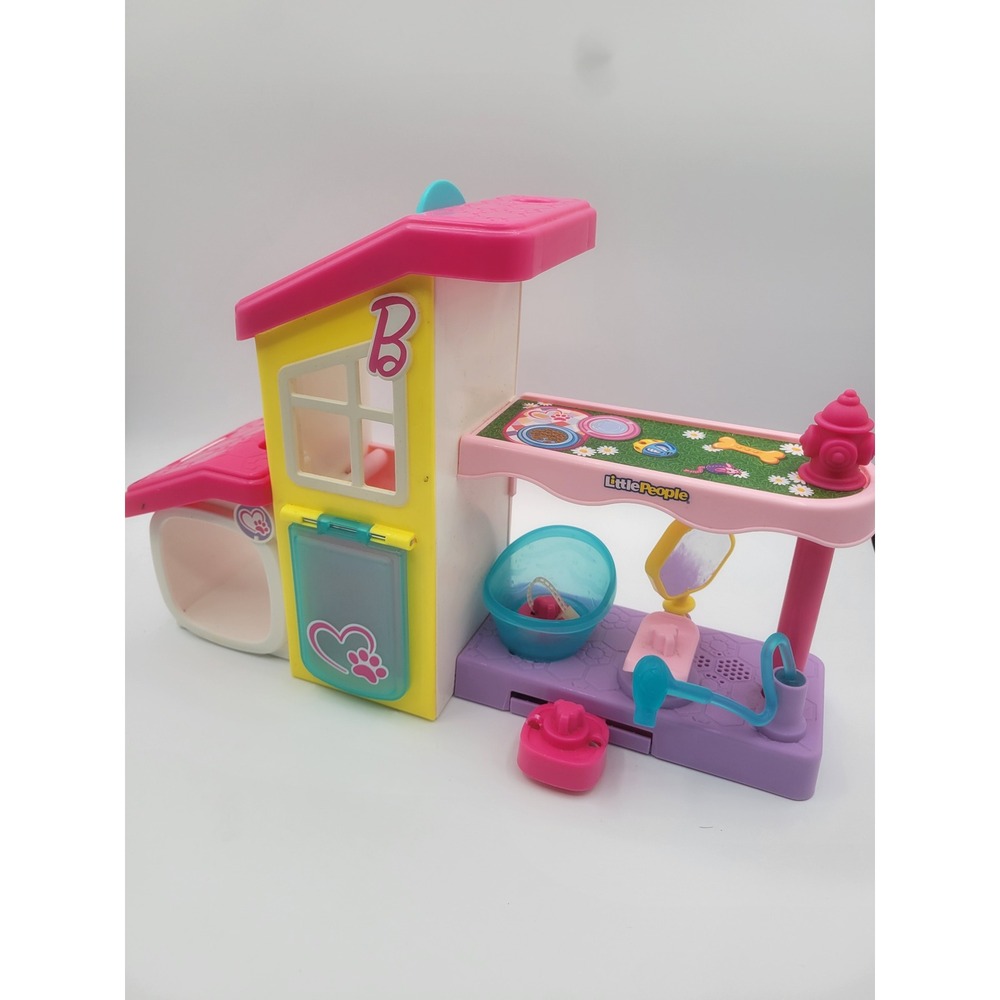 Fisher Price Little People Barbie Pet Spa Playset Pink Purple Yellow Toddler Toy